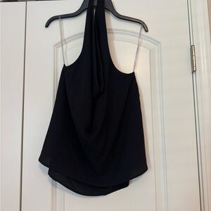 Elegant Black Halter Top